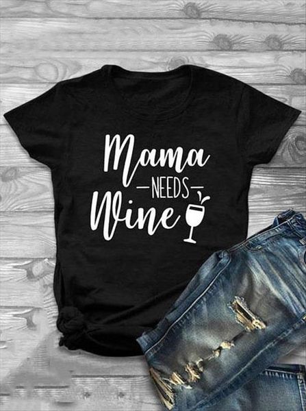 

mama needs wine t shirt summer new fashion women shirt mom gift tees slogan funny goth vintage grunge aesthetic tshirt, White