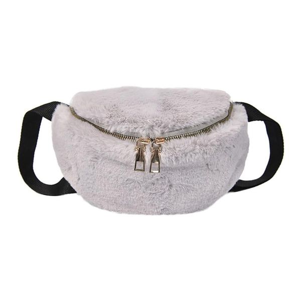 

plush women cute pack crossbody bag chest bag small purse girl's casual winter flock ladies waist bags bolsas mujer