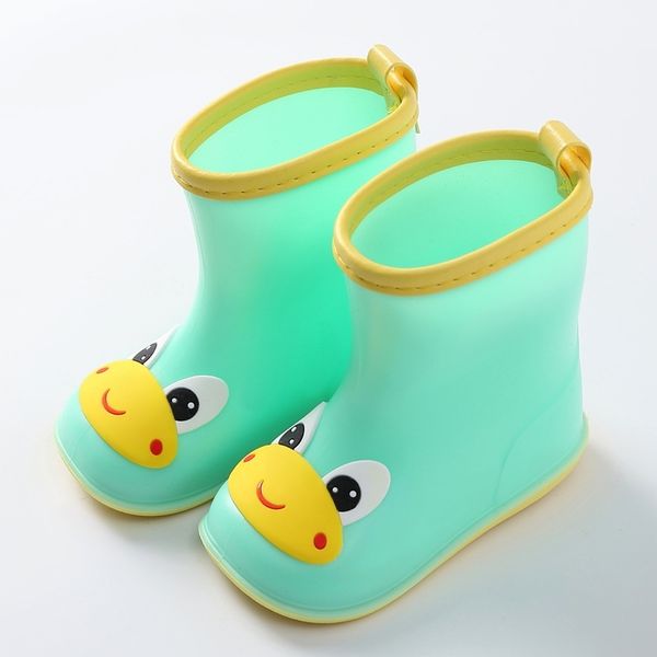 

rain boots kids for boy girls rain boots pvc water shoes children cartoon shoes waterproof rainboots four seasons removable y200104, Black;grey