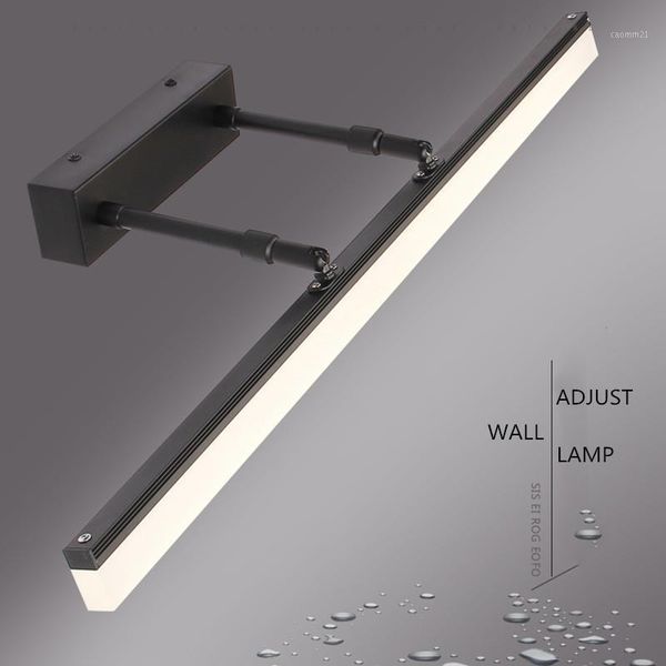 

bathroom mirror cabinet mirror headlight led makeup toilet light modern simplicity waterproof fog retractable light1