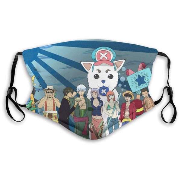 

унисекс gintama one piece face ма-sk моющийся многоразовый