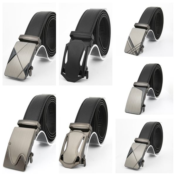 

men metal automatic buckle belt fashion business casual pants belts wholesale designer belts versatile waistband jeans belt cz101301, Silver