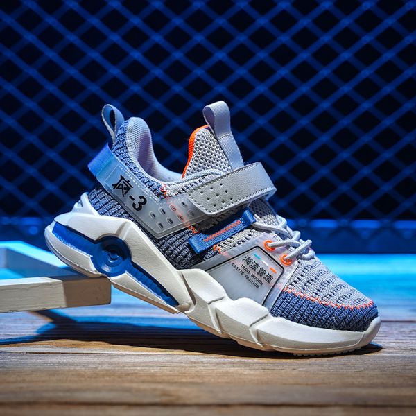 

sport kids casual for boys children sneakers girls shoes breathable mesh school footwear fashion 2020, Black