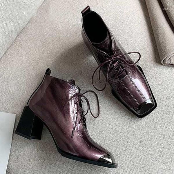 

ankle boots women new winter high heel shoes mixed colors cow leather mature women gorgeous office lady ankle boots1, Black