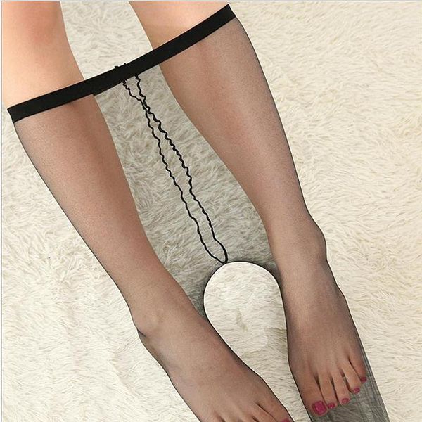 

2 pcs women super thin tights invisible pantyhose t crotch nylon rhinestone tights stretchy slim stockings female1, Black;white