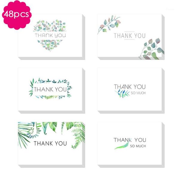 

thank you cards with envelope green leaves greeting cards notes for wedding baby shower bridal bussiness anniversary1