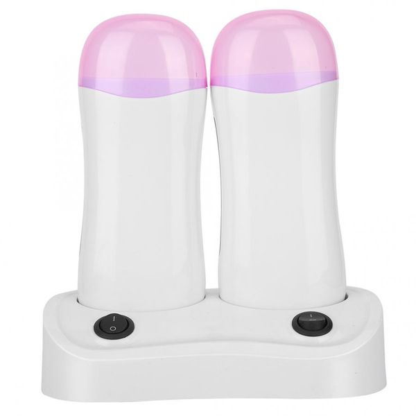

2pcs electric wax heater epilator base roll on cartridge waxing refillable hair removal machine depilatory wax heater