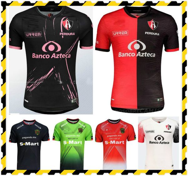 

liga mx 2020 2021 atlas fc soccer jerseys home away 20 21 .reyes i.jeraldino acosta i. renato j. angulo football shirts thailand maillots, Black;yellow