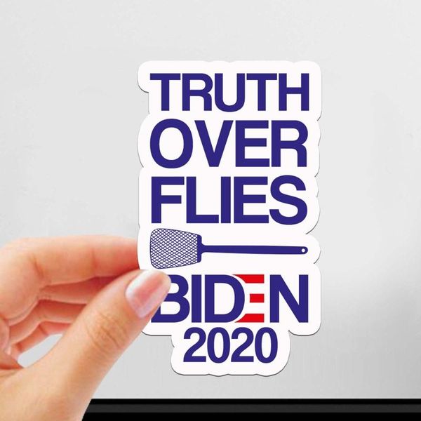 

водонепроницаемые рождество хэллоуин украшения декаль правда за ложь байден харрис мухобойка дебаты наклейки водонепроницаемый рождественски