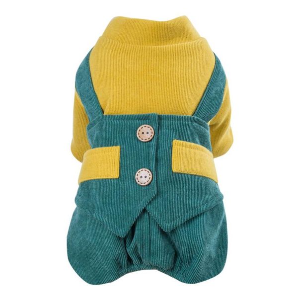 

outfit coat windproof pet supplies fashion patchwork dog clothes winter warm soft casual thickened button closure daily puppy