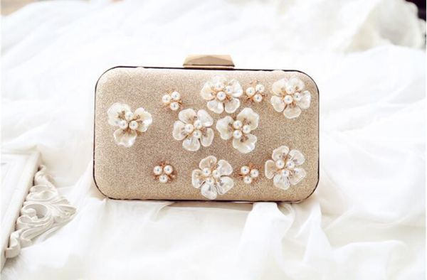 

hbp golden flowers evening clutch bag women bags wedding shiny handbags bridal metal bow clutches bag chain shoulder bag