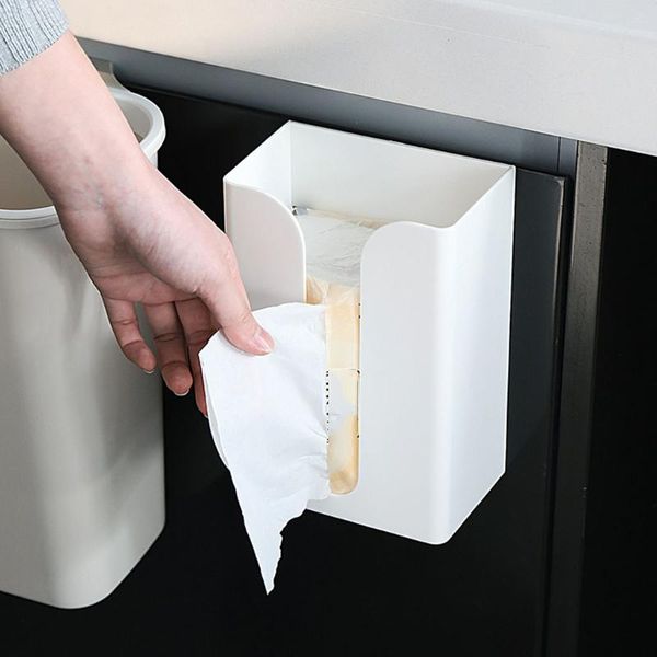 

tissue boxes & napkins high rating toilet box pure color punch-paste-type reel rectangular plastic paper case container