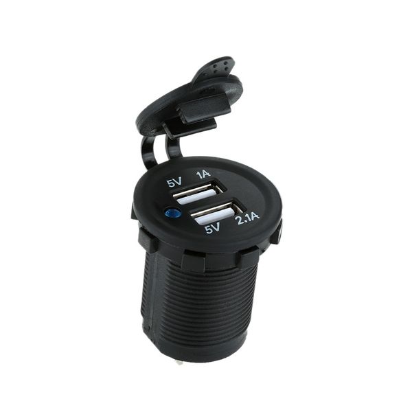 

auto dual usb socket charger power adapter car