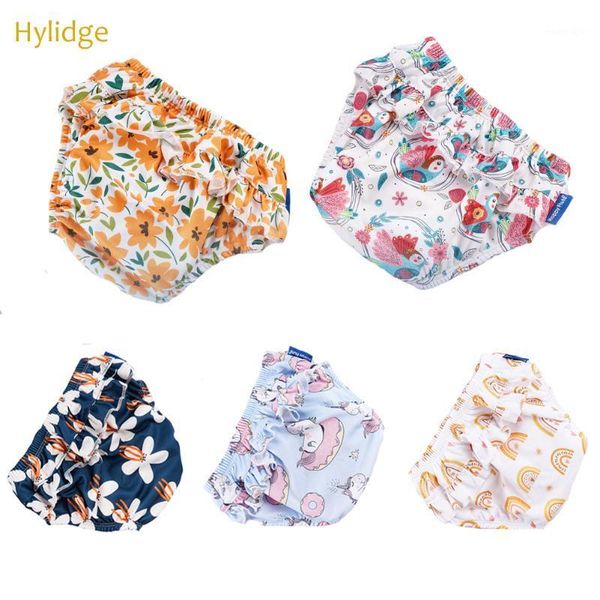 

cloth diapers hylidge lovely lace girls swimming children kids elastic comfortable swim pants washable reuseable baby diapers1