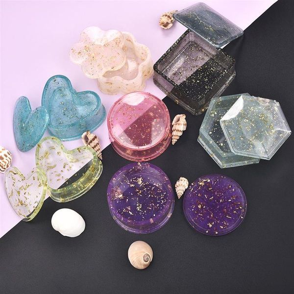 

diy mold кристалл эпоксидной смолы ящик для хранения формы шкатулке mold изготовление ювелирных изделий инструменты подарочная коробка силик, Black