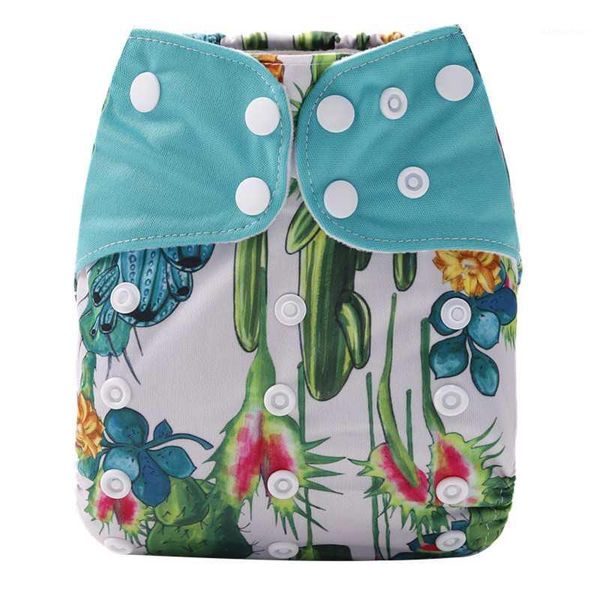 

patpat reusable washable adjustable cartoon animal print cloth diaper1