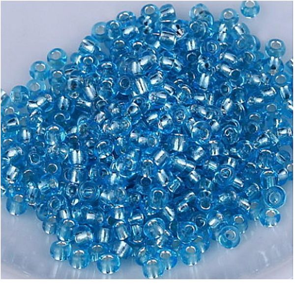 Perle di vetro colorate fai da te fatte a mano ceche, braccialetti e accessori di gioielli per bambini con perline M * 500 pezzi / 2 mm * 1000 pezzi Colore jlllIs