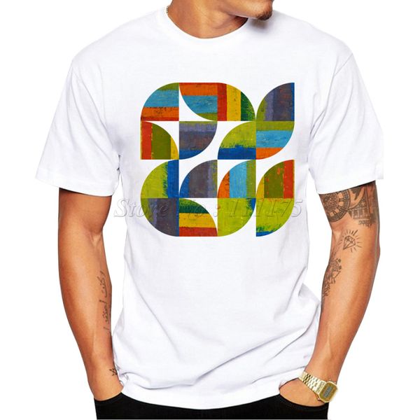 

men's summer casual hipster style colorful quarter rounds printed t shirt fashion tees sport hooded sweatshirt hoodie