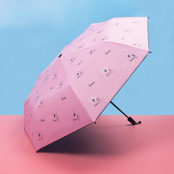 

yada ins cartoon swan pattern umbrella parasol rain japanese style folding umbrellas for women uv windproof umbrellas yd200073 bbyvuz