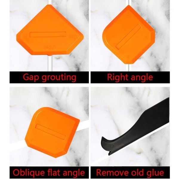 

4pcs/set sealant spatula caulking tool silicone scraper glue shovel remover kit 40ja1