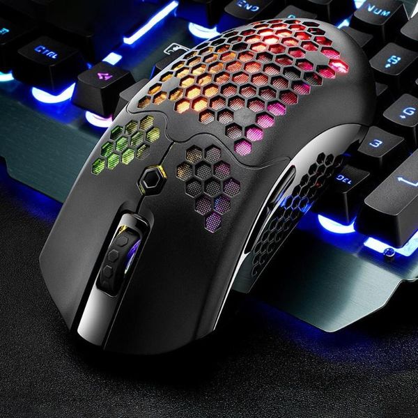 

mice computer peripherals x2 2.4g bluetooth dual mode wireless mouse for lap computers hollow honeycomb design