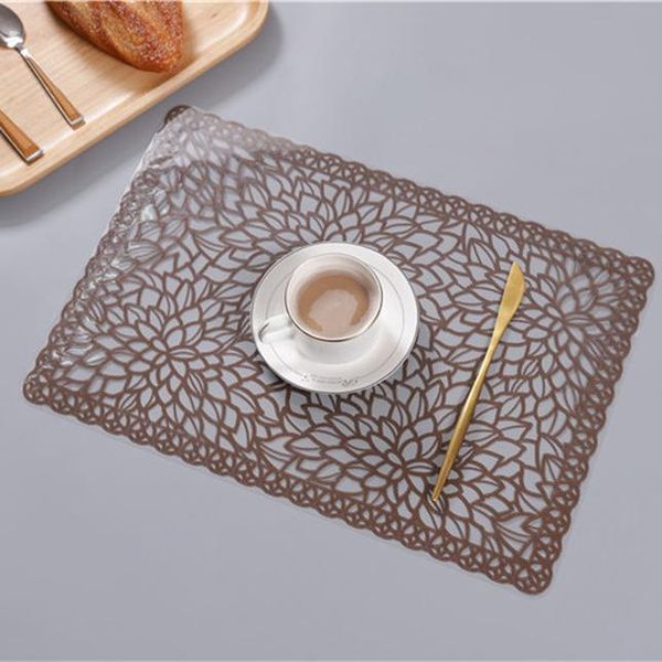 

2 4 6pcs lot placemat pvc dining table mat disc pads bowl pad coasters waterproof table cloth pad slip resistant pad wmtxqm bdesybag