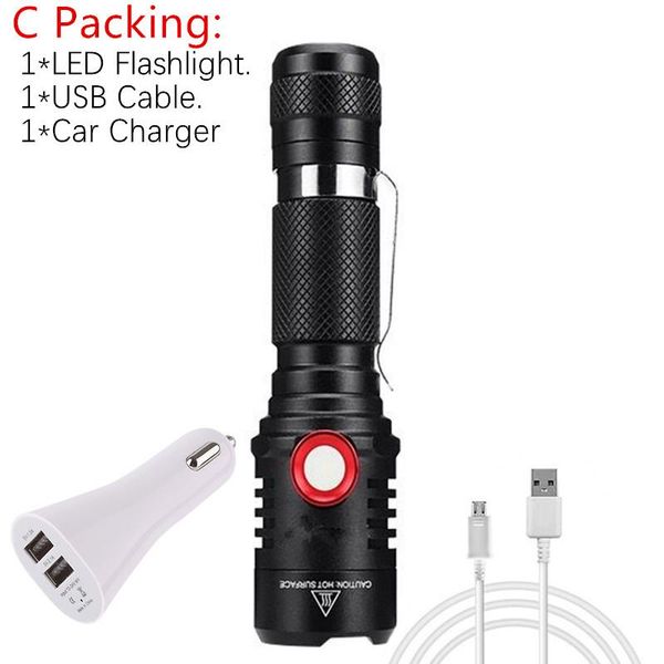 

usb аккумуляторная xm l2 led портативный мини-фонарик велосипедный фонарик фонарик фонарик осветительный фонарик 18650