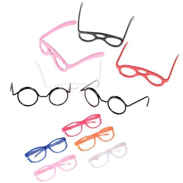 

lensless glasses plastic retro toys round frame