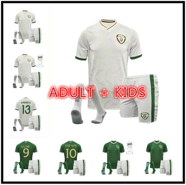 

2020 2021 ireland national team soccer jersey 20 21 duffy mcclean doherty hendrick football shirt uniforms men sets kids socks kits, Black;yellow