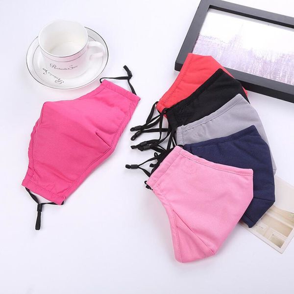 

face 2.5 mouth adjustable pm anti-dust cotton mask man woman black blue fashion washable reusable cloth m