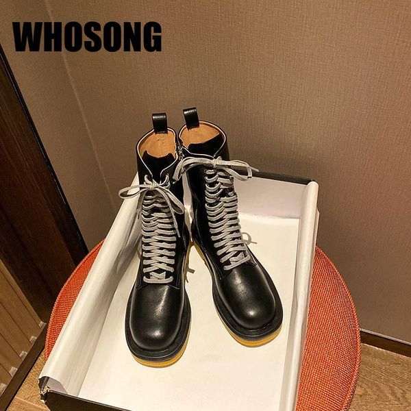 

autumn women shoes woman real leather boots ladies mid calf female black brand fashion crystal botas riding