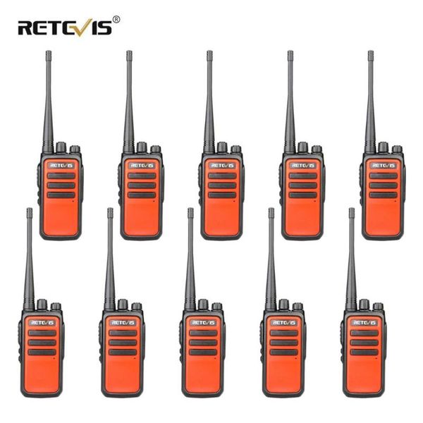 

walkie talkie 10pcs retevis rt666/rt66 pmr radio uhf 446 vox usb charging 2 way transceiver comunicador walkie-talkie