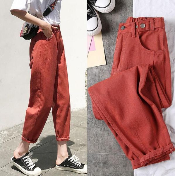 

women jeans pants spring 2020 black boyfriends jeans for women loose harem denim pants trousers summer women's1, Blue