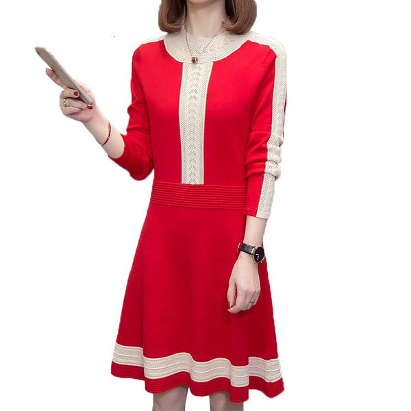 

women knitted and crocheted sweater new spring fashion loose ladies plus casual elegant size dress in mesh r656 9jkh, Black;gray