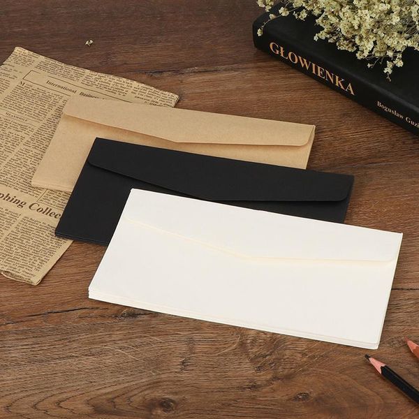 

10pcs classical blank mini paper window envelopes wedding invitation envelope1