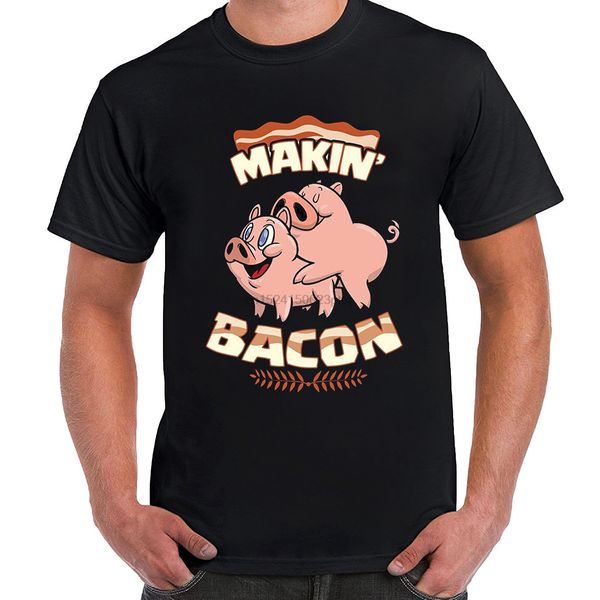 

makin bacon t-shirt pig funny meatatarian zany brainy 2020 summer fashion men o-neck t shirt sport hooded sweatshirt hoodie