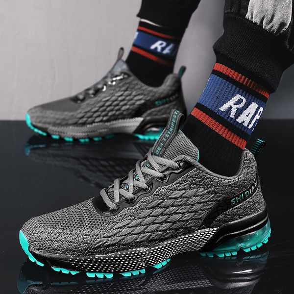 

men's sports shoes casual fitness breathable non-slip shockproof comfortable lightweight outdoor wear-resistant, Black;brown