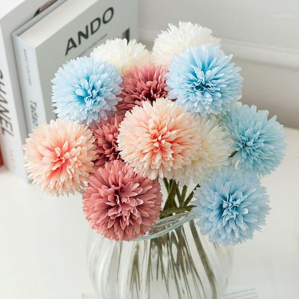 

10pcs/set simulation silk cloth dandelion flowers home table decoration arrangement flower bouquet new arrival1
