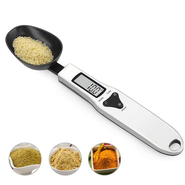 Cozinha Medida Colher Comida Escala de Peso Multi-Function Scoop Scale 500 / 0.1G Digital LCD Grams Support Unidade G / Oz / GN / CT