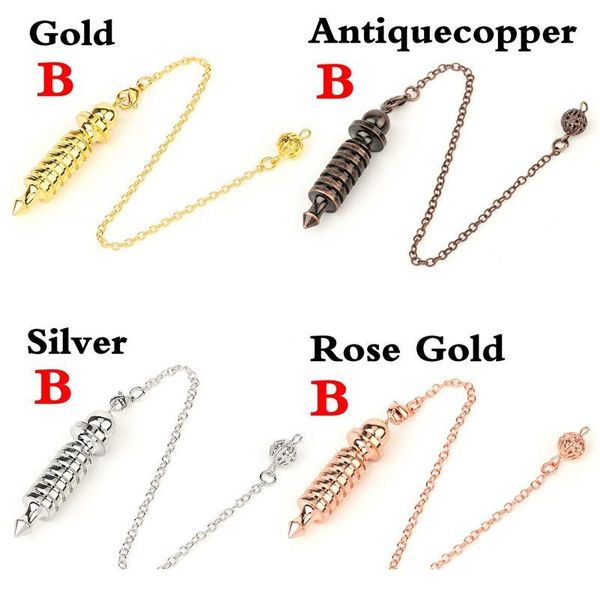 

reiki pendulum metal copper dowsing healing pyramid pendant charms chakra pendulo chrome gold amulet pendulos point bal jlljyr, Black