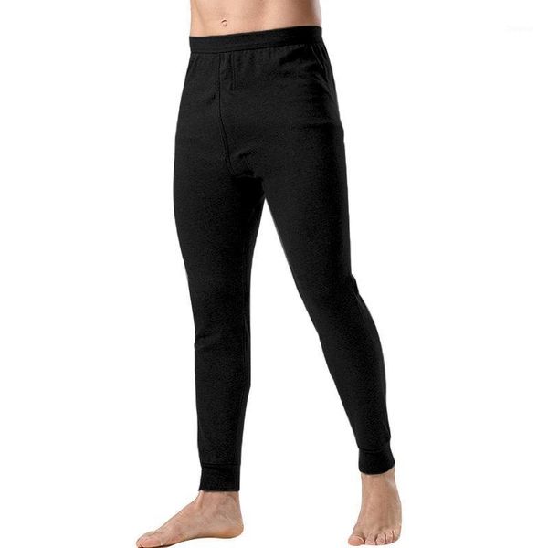 

new thermal underwear men long johns loose winter warm thermo underwear mens leggings long pants underpants homme1, Black;white