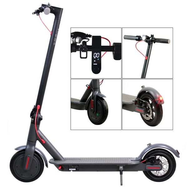 

brazil popular 250w 36v 8.5inch foldable standing m365 electric kick scooter with bluetooth app