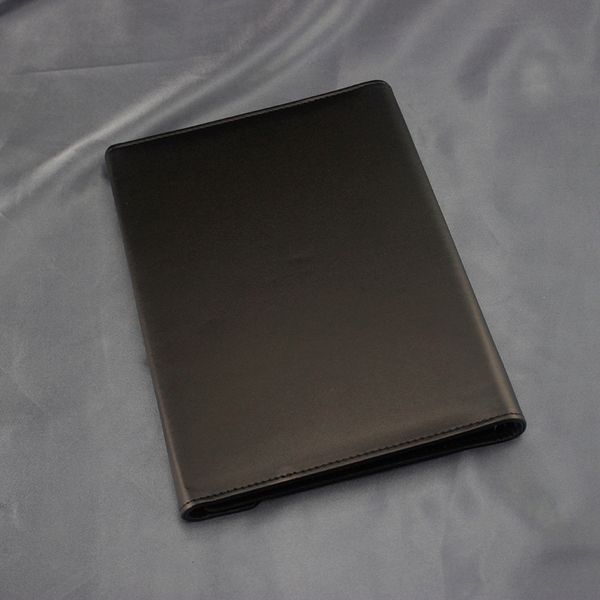 

women notebook magnetic handmade envelope notebook diary man business supplies leather cover agenda pu notepad, Purple;pink