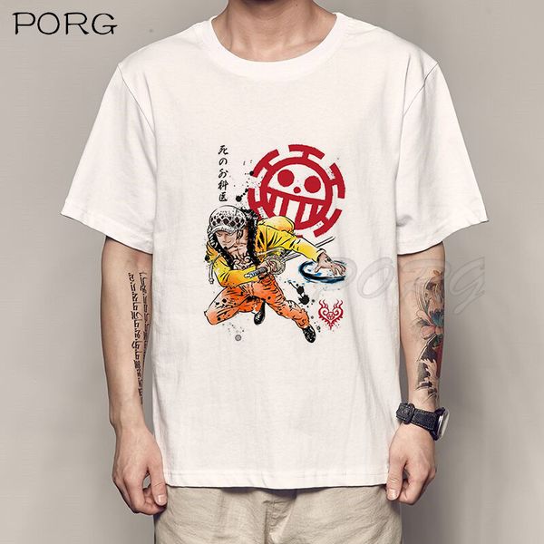 

surgeon of death anime japanese clothing oversized white tshirt printed tshirt 2020 o neck sport hooded sweatshirt hoodie men t shirt