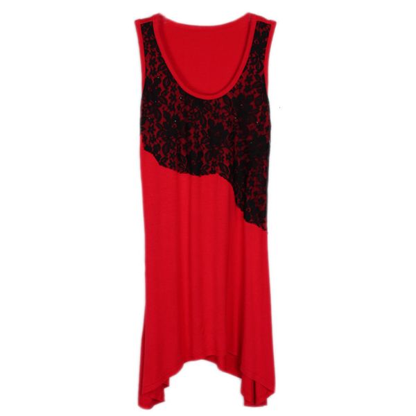 

mouth wind fresh and sweet, the wide hem is pasted pearl lace women's dress long vest, Black;gray