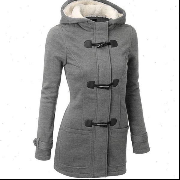 

2021 casual women trench coat autumn hooded coat female long trench coat horn button outwear ladies pluse size s 5xl, Tan;black