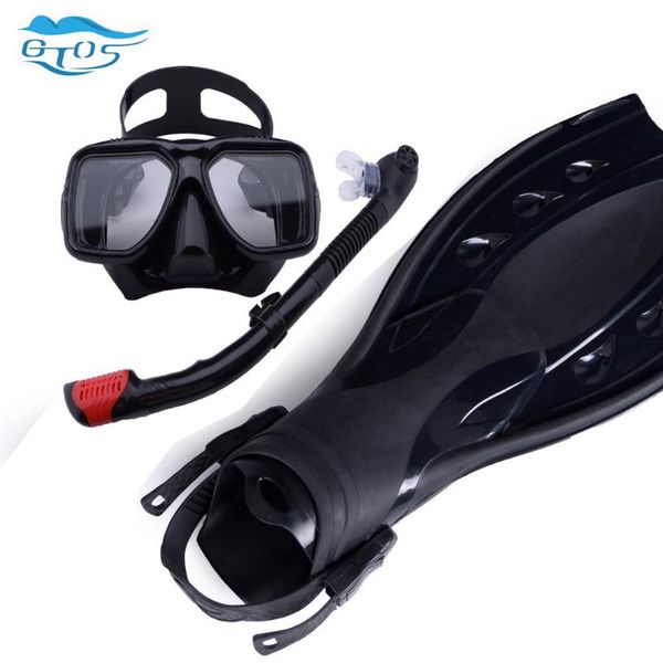 

scuba diving mask and snorkel flippers set snorkeling masks kit fins underwater swimming kits