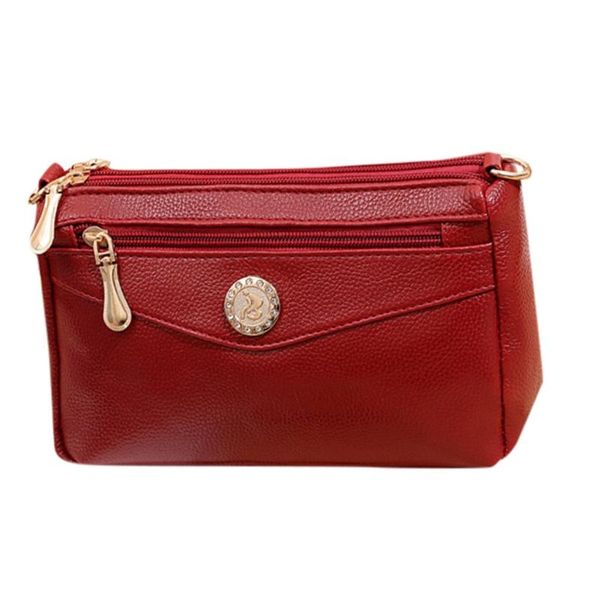 

fashion women's solid color shoulder bag large capacity leather messenger bag ladies mobile phone packet small square