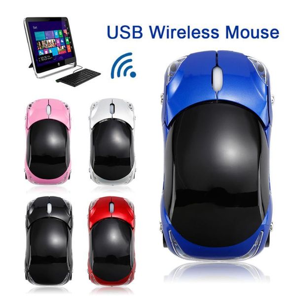 

1pc type 2.4ghz 1600dpi usb wireless gaming mouse fashion car shape creative gift business office mouse for pc lapcomputer