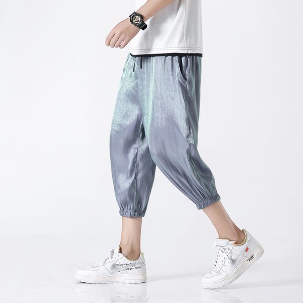 

2020 summer hip hop joggers men harem solid fitness calf-length man sweatpants streetwear casual mens pants dropshipping